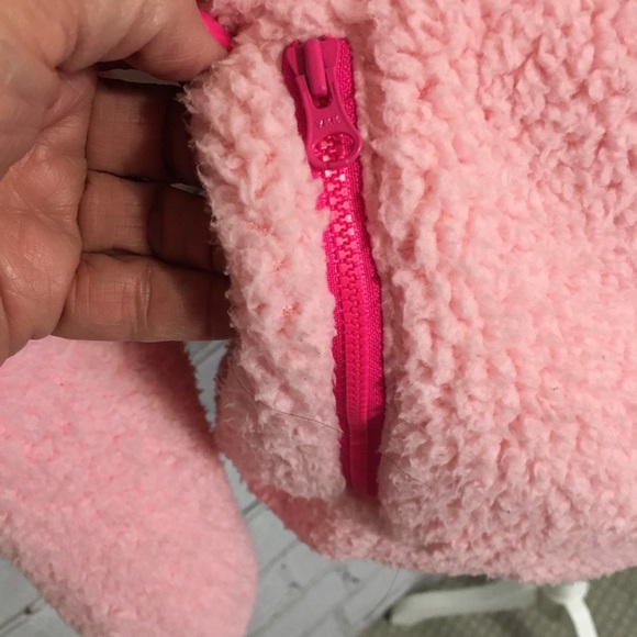 Crown & Ivy Half Zip Pink Sherpa Pullover size S - Picture 6 of 14